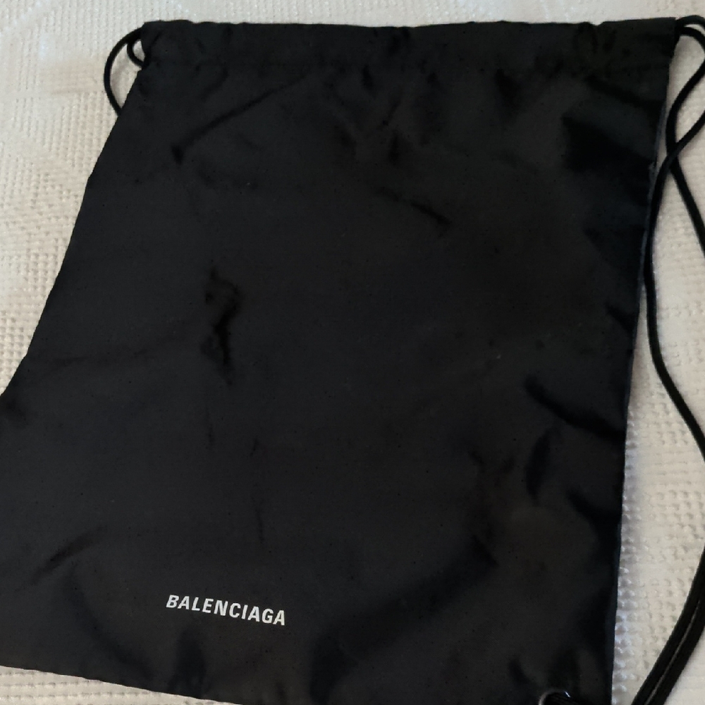 Balenciaga Black Drawstring Bag